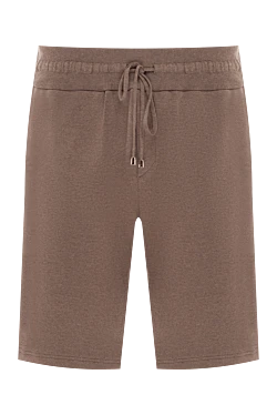 Cotton shorts for men, brown