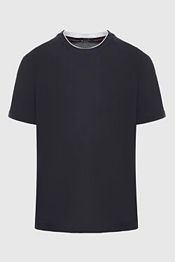 Black cotton T-shirt for men