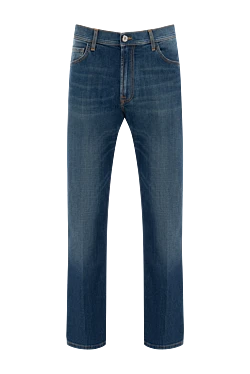 Джинсы из хлопка синие мужские