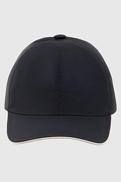 Blue polyester cap for men