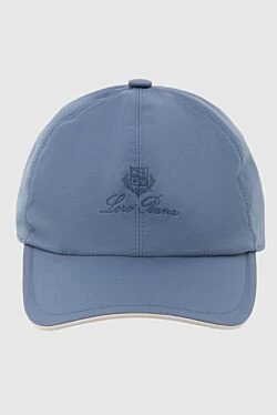 Blue polyester cap for men