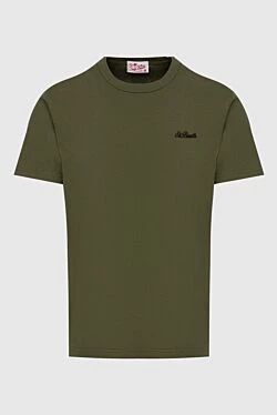 Green cotton T-shirt for men