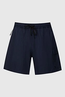 Polyamide and elastane shorts blue for men