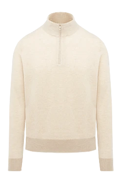 Cashmere troyer men's beige