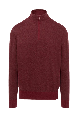  Cashmere troyer men's burgundy