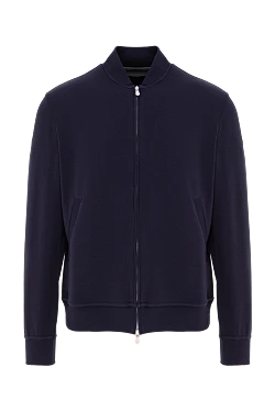 Кофта спортивная с двухзамковой молнией и плотными манжетами