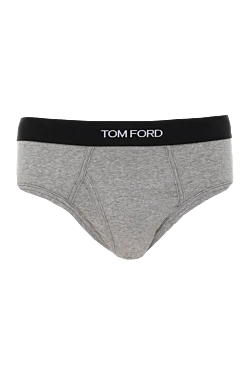 Men's cotton briefs, gray