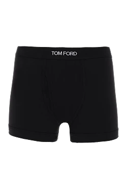 Men's cotton boxer briefs, black