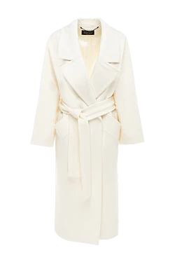 Women's white wool coat