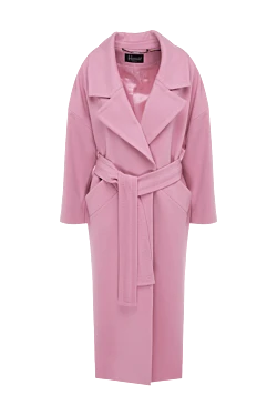 Pink woolen coat for women