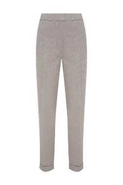 Beige trousers for women