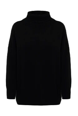 Black cashmere golf for women