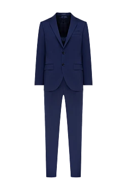 Men's blue wool suit