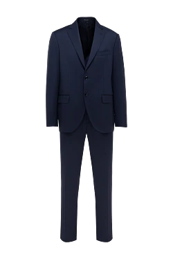 Men's blue wool suit