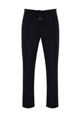 Men's blue wool trousers