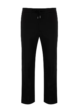 Men's trousers made of black wool