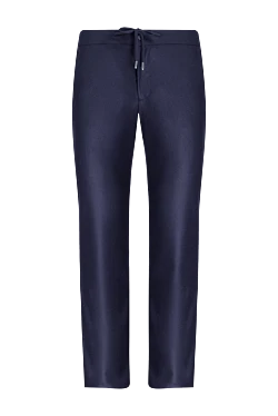 Men's blue wool trousers