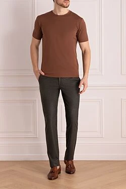 Men's gray wool trousers