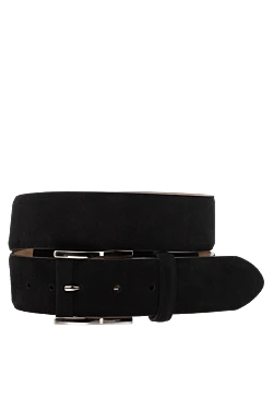 Men's black suede belt