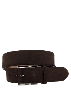 Men's brown suede belt