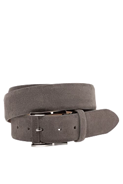 Men's brown suede belt