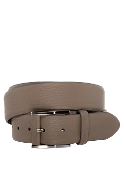 Men's brown leather belt