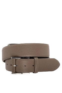 Men's brown leather belt