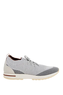 Gray wool sneakers for men