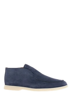 Men's blue nubuck desert boots