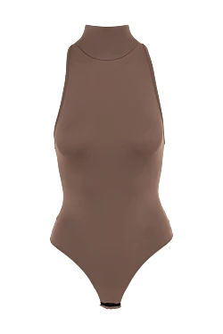 Brown body made of polyamide and elastane for women