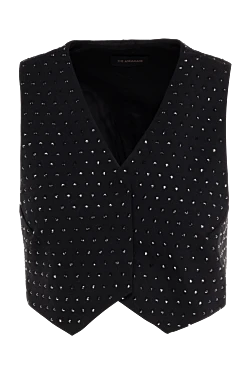 Women's black suit vest