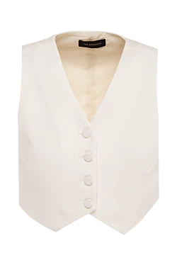 Women's white suit vest