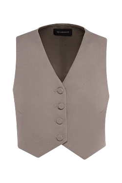 Gray suit vest for women