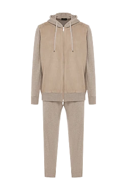 Beige men's walking suit