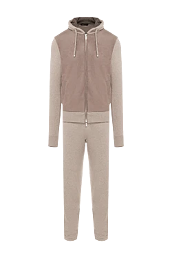 Beige men's walking suit