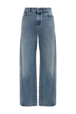 Әйелдерге арналған көк мақта джинсы