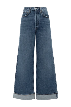 Blue cotton jeans for women