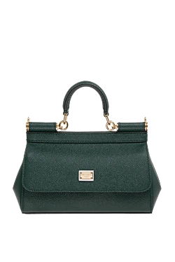 Women's leather bag green