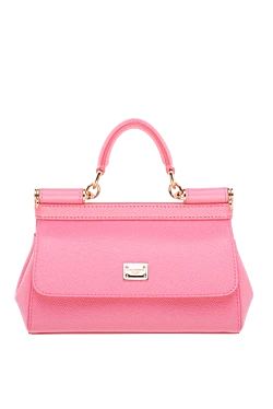 Women's leather bag pink