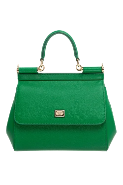 Women's calfskin bag green