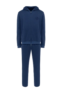 Men's blue cotton walking suit