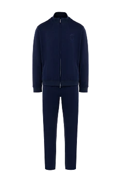 Men's blue cotton walking suit