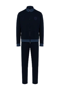 Men's blue cotton walking suit