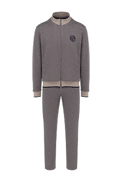 Men's gray cotton walking suit