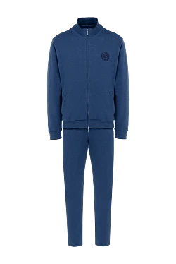 Men's blue cotton walking suit