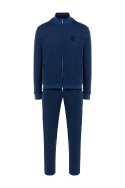 Men's blue cotton walking suit