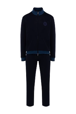 Men's blue cotton walking suit