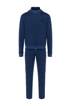 Men's blue cotton walking suit