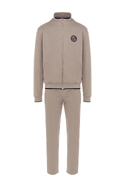 Beige men's cotton walking suit