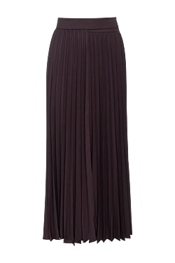 Women's brown polyester skirt